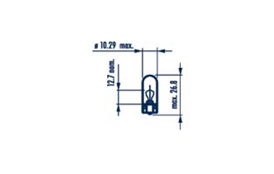 LAMPADA NARVA 12V 5W W2,1X9,5d AMARELA