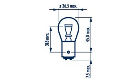 LAMPADA NARVA 12V 21/5W BAY15d