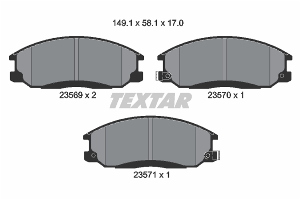 J.CALCOS TRAVAO TEXTAR HYUNDAI  GDB3244