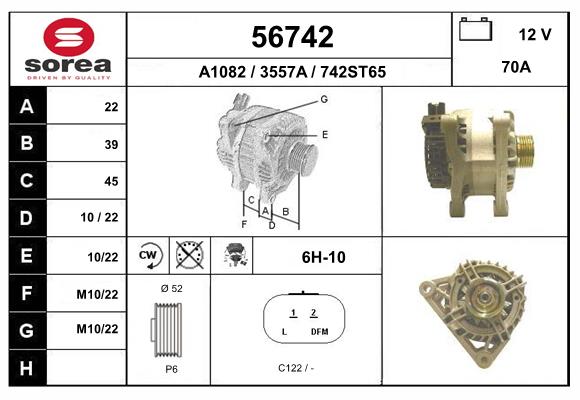 ALTERNADOR VALEO 12V