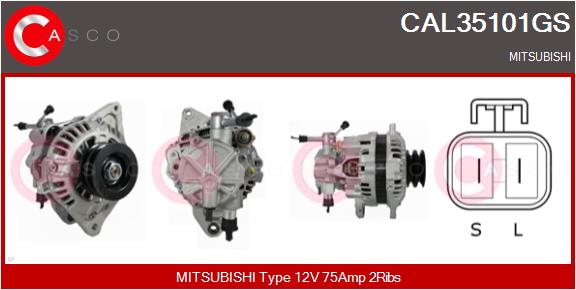 ALTERNADOR 12V 75AMP