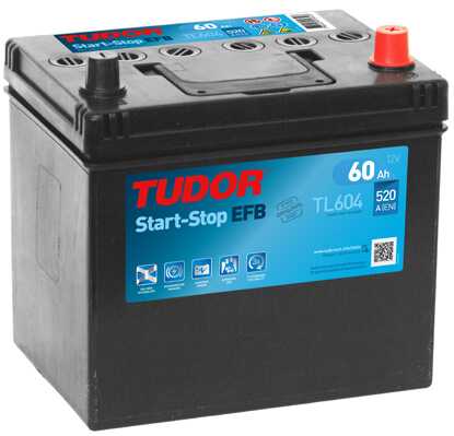 BATERIA TUDOR EFB 60AMP 520EN START STOP