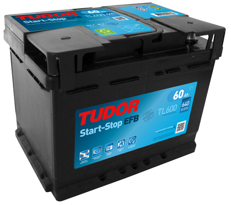 BATERIA TUDOR EFB 60AMP 640EN START STOP