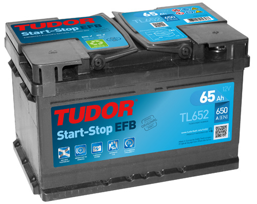 BATERIA TUDOR EFB 65AMP 650EN START STOP