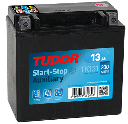 BATERIA TUDOR AUXILIAR AGM 12AMP 200EN